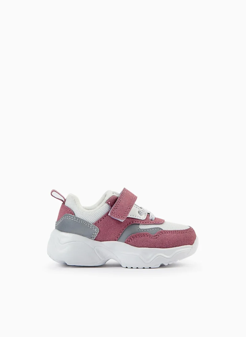 Zippy Trainers for Baby Girls 'Rollerblades ZY Superlight Runner', Blanc/Rose