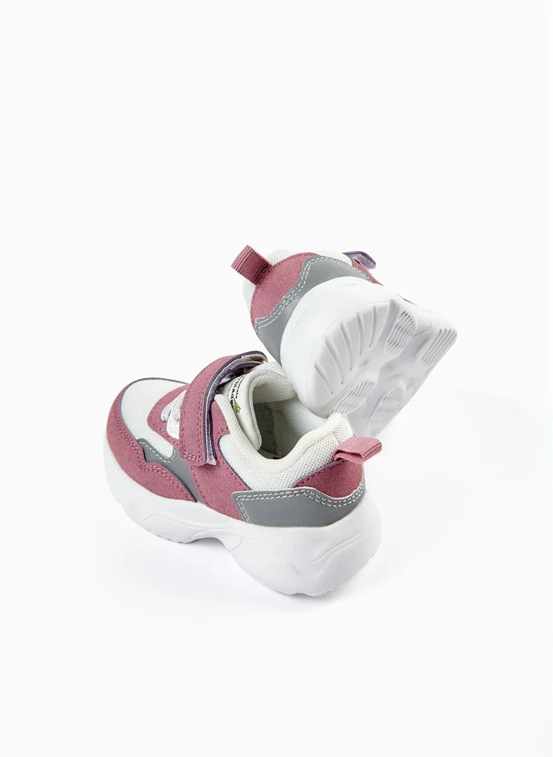 Zippy Trainers for Baby Girls 'Rollerblades ZY Superlight Runner', Blanc/Rose