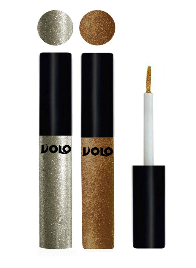 Volo WATERPROOF GLITTER EYE LINER (Light Copper & Copper) - Image 3