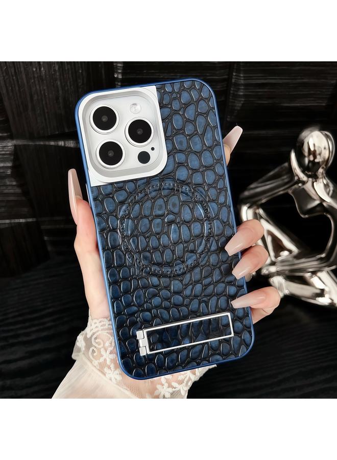 Zaboon Case For iPhone 13 Pro Pebble Pattern PU MagSafe Phone Case with Holder - Image 1