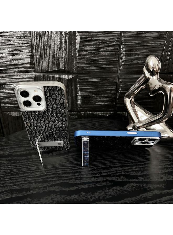 Zaboon Case For iPhone 13 Pro Pebble Pattern PU MagSafe Phone Case with Holder - Image 3