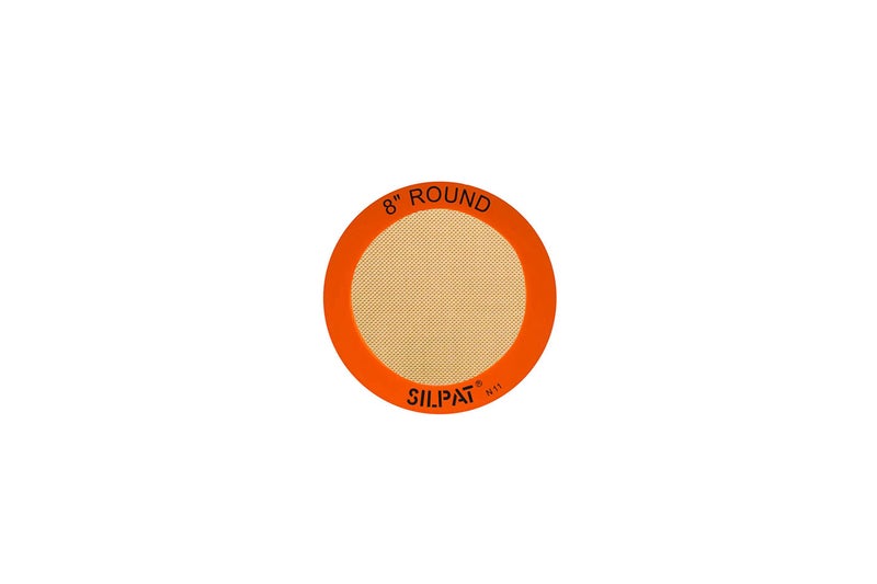 Silpat The Original Round Cake Liner Non-Stick Silicone Baking Mat, 8", AH197-01 - Image 1