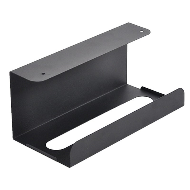 4 pcs Wall Mount Tissue Dispenser Over the Cabinet Iron Paper Holder Napkin Organizer for Kitchen Home (Black, White) - Image 5