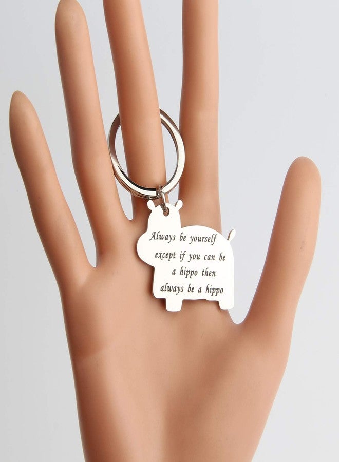 MYOSPARK Hippo Keychain Gift For Son (Hippo Keychain) - Image 2