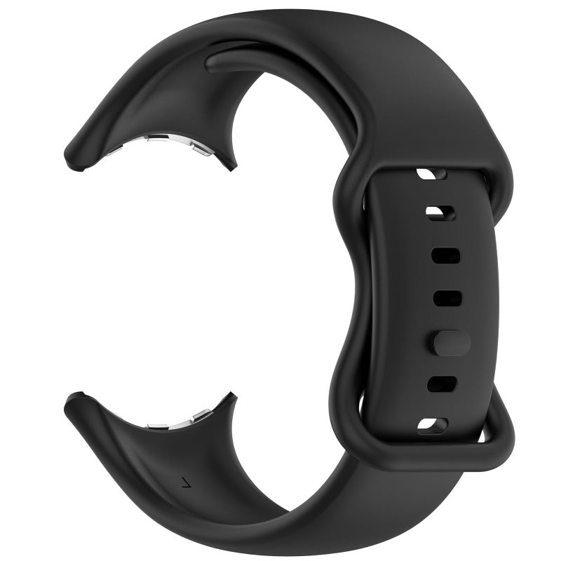LOKEKE Soft Silicone Replacement Band Compatible with Google Pixel Watch 3 (41mm) – Black Strap - Image 2