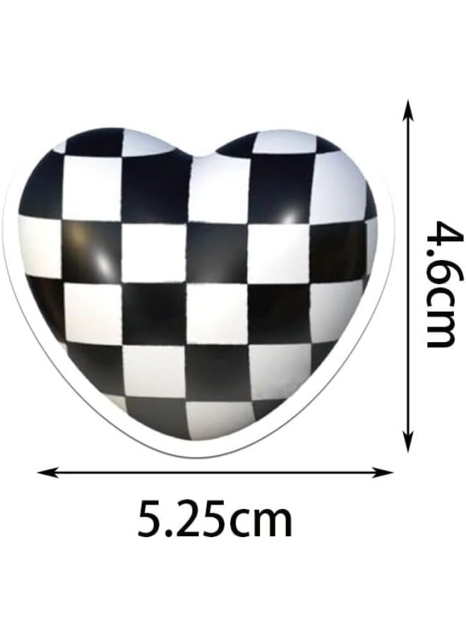 Aesthetic Black & White Stickers 61Pcs Pack Vintage Black and White Waterproof Vinyl Decals for Decorative Laptops Kids Girls Retro Y2K Style Sticker for DIY Wall Fridge - Image 5