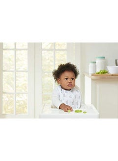 aden + anais Essentials 100% Cotton Muslin Snap Bib - Super Absorbent, Soft 3-Layer Baby Bib For Boys & Girls With Snap-Closure For Teething, Eating, Drooling, 3-Pack, Baby Star  - Image 2