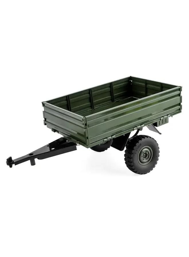 Green 1 10 Scale RC Trailer For Car Hauling Durable Plastic 4 Wheel Design Compatible With RC Crawlers - Image 2