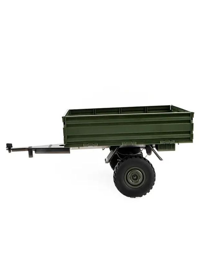 Green 1 10 Scale RC Trailer For Car Hauling Durable Plastic 4 Wheel Design Compatible With RC Crawlers - Image 3