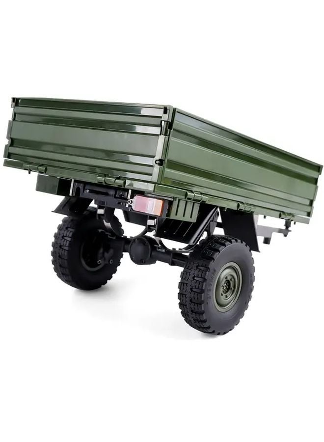 Green 1 10 Scale RC Trailer For Car Hauling Durable Plastic 4 Wheel Design Compatible With RC Crawlers - Image 5