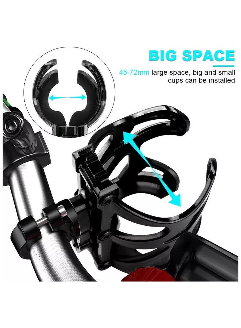 Chabeia Motorcycle Cup Holder, Handlebar Cup Holder,Mount Cup Holder, for ATV Bike,Universal , Bike Drink Cup Holder ,for 18-32MM diameter handlebar ,Black - Image 5