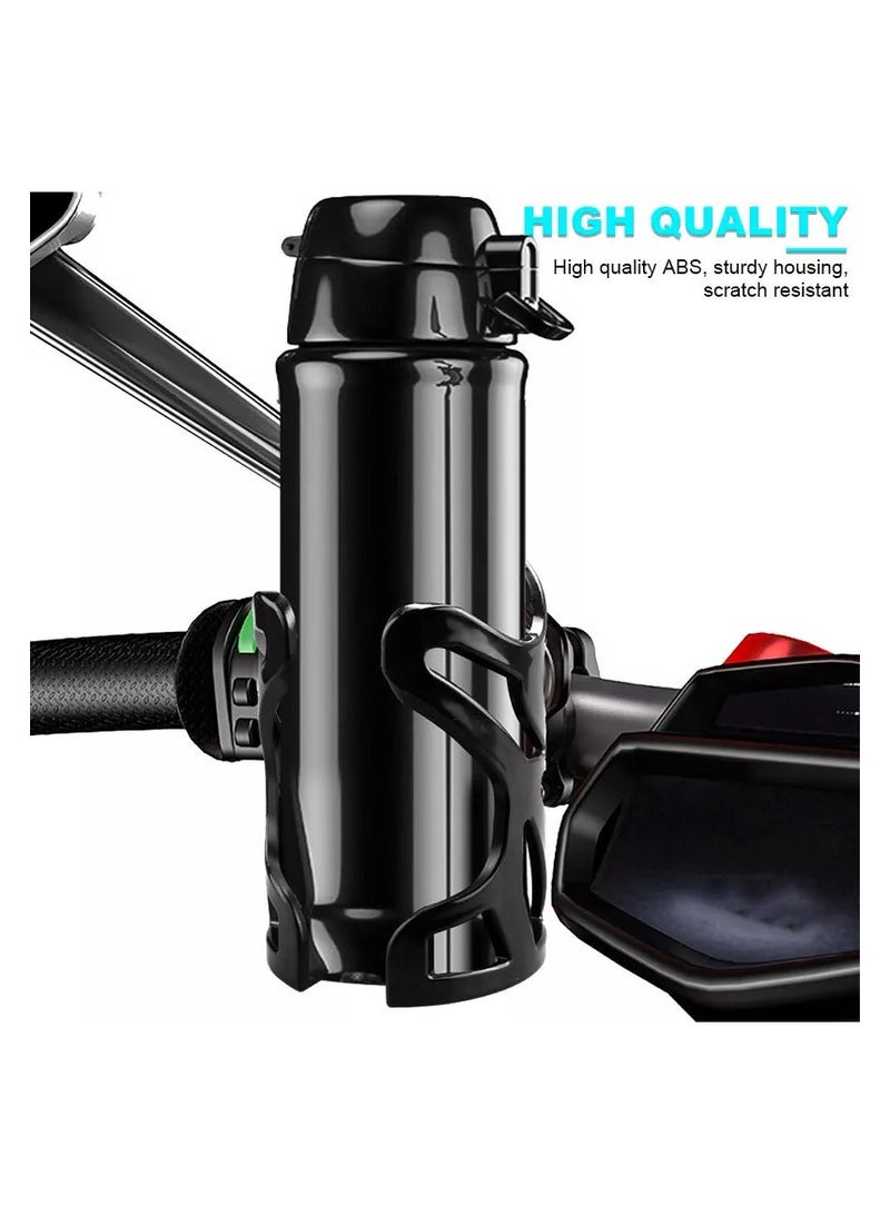 Chabeia Motorcycle Cup Holder, Handlebar Cup Holder,Mount Cup Holder, for ATV Bike,Universal , Bike Drink Cup Holder ,for 18-32MM diameter handlebar ,Black - Image 3