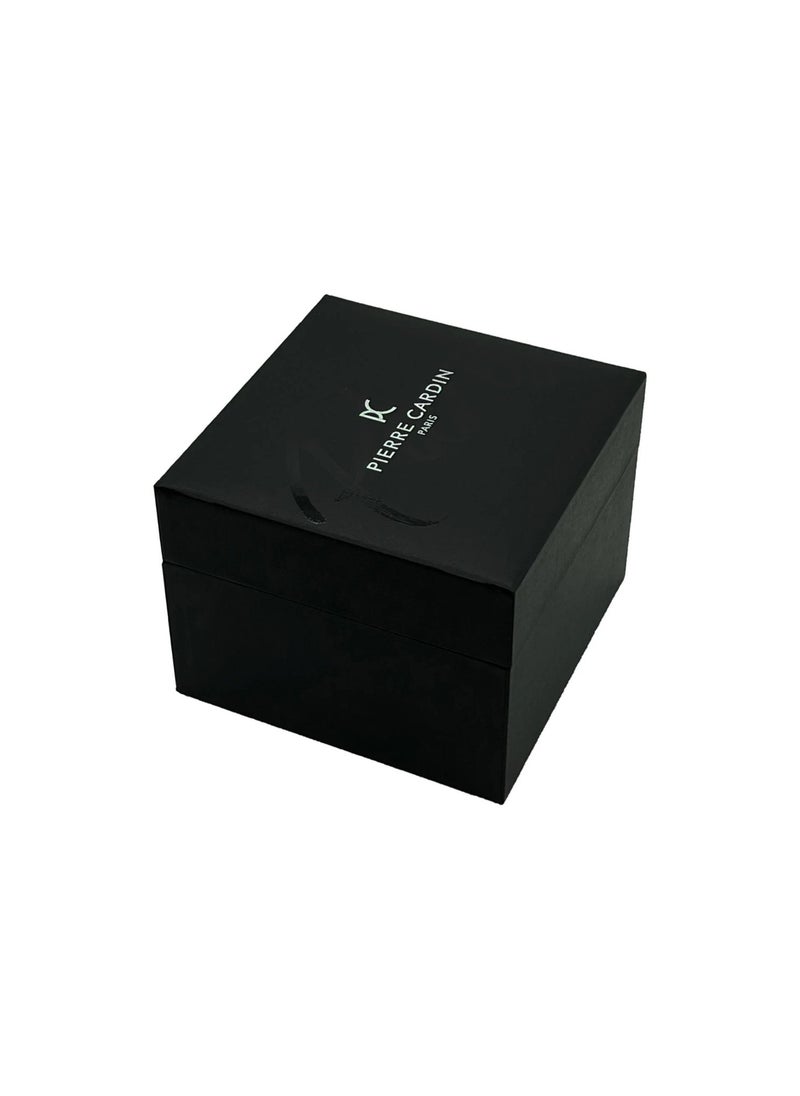pierre cardin Pierre Cardin Stainless Steel Men's Watch With Black Leather Band PC902731F109  - Image 3