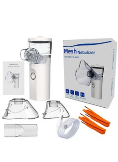 Ultrasonic Inhaler Mesh Nebulizer Portable Steam Inhaler Atomizer Compact Machine for Adults and Kids Super Nebulise Quiet Handheld Ultrasonic Mesh with Auto-Cleaning Modes for Travel