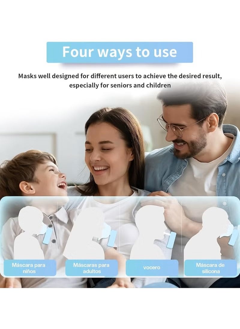 JUNYOUK - Ultrasonic Inhaler Mesh Nebulizer Portable Steam Inhaler Atomizer Compact Machine for Adults and Kids Super Nebulise Quiet Handheld Ultrasonic Mesh with Auto-Cleaning Modes for Travel - Image 1