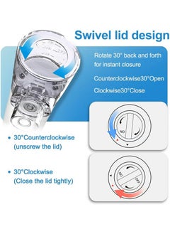 JUNYOUK Ultrasonic Inhaler Mesh Nebulizer Portable Steam Inhaler Atomizer Compact Machine for Adults and Kids Super Nebulise Quiet Handheld Ultrasonic Mesh with Auto-Cleaning Modes for Travel  - Image 5