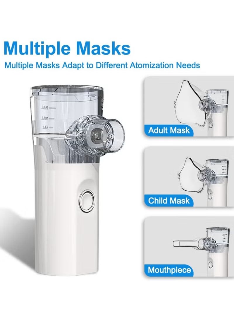 JUNYOUK - Ultrasonic Inhaler Mesh Nebulizer Portable Steam Inhaler Atomizer Compact Machine for Adults and Kids Super Nebulise Quiet Handheld Ultrasonic Mesh with Auto-Cleaning Modes for Travel - Image 1