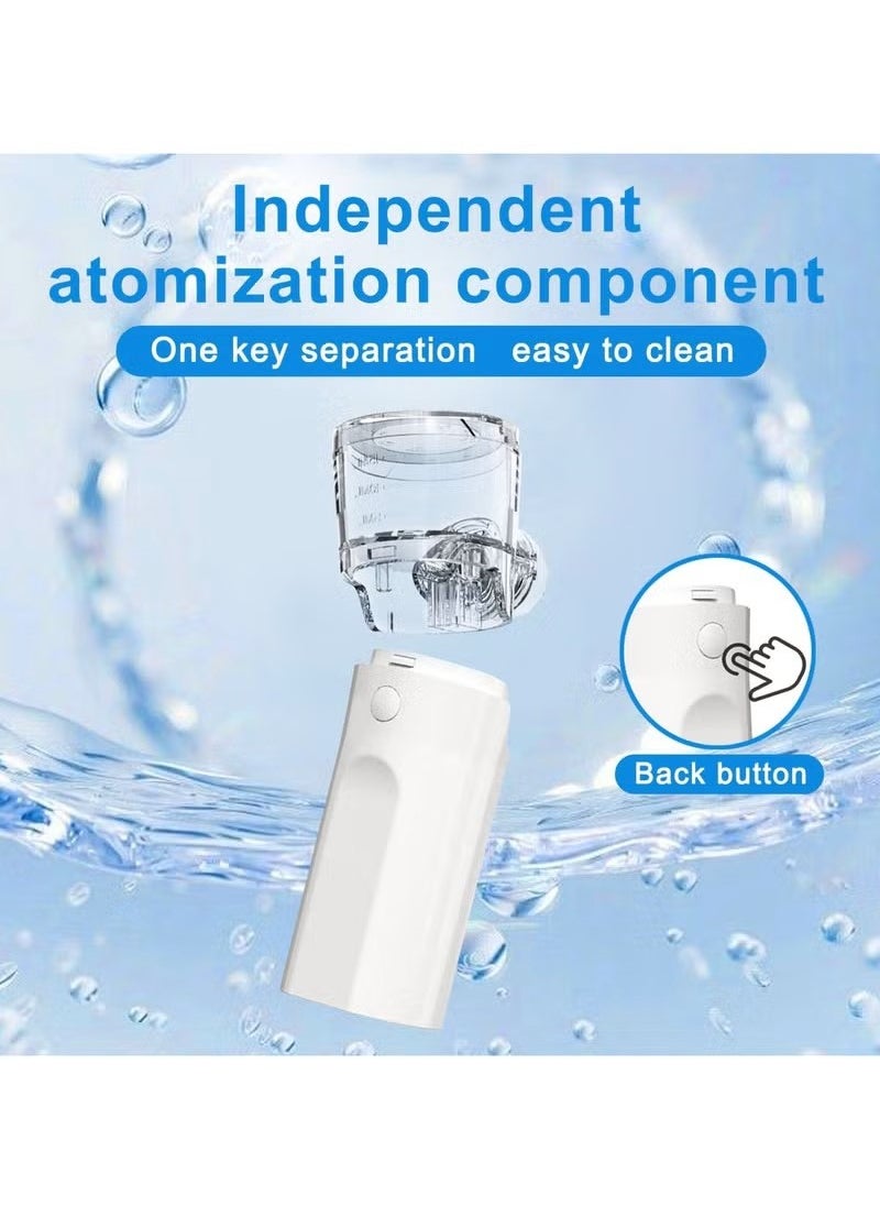 JUNYOUK - Ultrasonic Inhaler Mesh Nebulizer Portable Steam Inhaler Atomizer Compact Machine for Adults and Kids Super Nebulise Quiet Handheld Ultrasonic Mesh with Auto-Cleaning Modes for Travel - Image 1