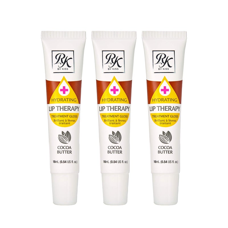 Ruby Kisses Hydrating Lip Therapy Treatment Gloss Cocoa Butter RLO03D1 (3 PACK) - Image 1