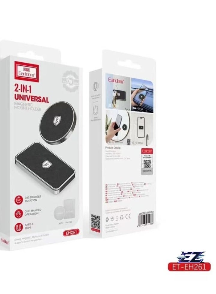 ELTRAZONE Magnetic Car Holder – Dashboard Mount, Black, Secure Grip for Smartphones - Image 2