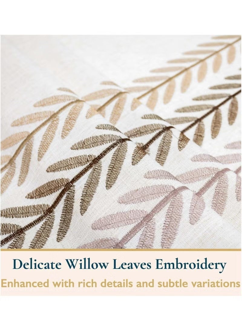 Beauenty Tablecloth Rectangle Table Cloth with Tassels Wrinkle Free Table Cover for Kitchen, Dining, Outdoor 140 x 180 cm - Image 4