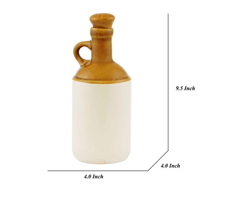 Yourowndcor Ceramic Oil Dispenser with lid | Kitchen Items 100% Food & Microwave Safe| Ideal for Storage of Any Liquid Oil, 1 Liter - Image 4