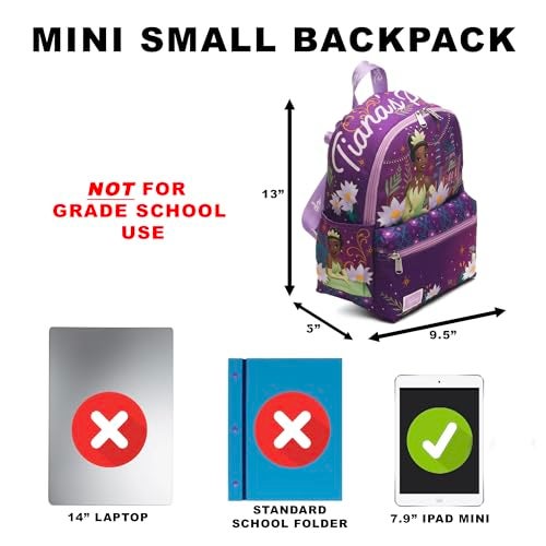 Wondapop Disney The Princess and the Frog Tiana 13 Deluxe Nylon Mini Backpack - Image 3