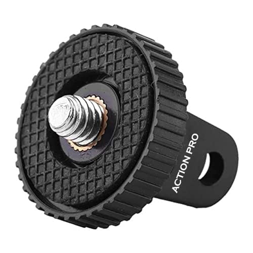 Action Pro 1/4 Thread ABS Tripod Mount with Stainless Steel Nut Adapter Compatible with GoPro Hero 13 12 11 10 9 8 7 6 5 4 3+ 3 /Insta360/DJI Osmo Pocket/SJCAM/Xiaomi/YI All Action Cameras - Image 1