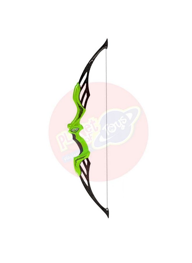 Planet of Toys - Planet of Toys Super Archery Bow and Arrow Set with Dart Target Board, Colourful with 3 Suction Cup Tip Arrows - Green - Image 1