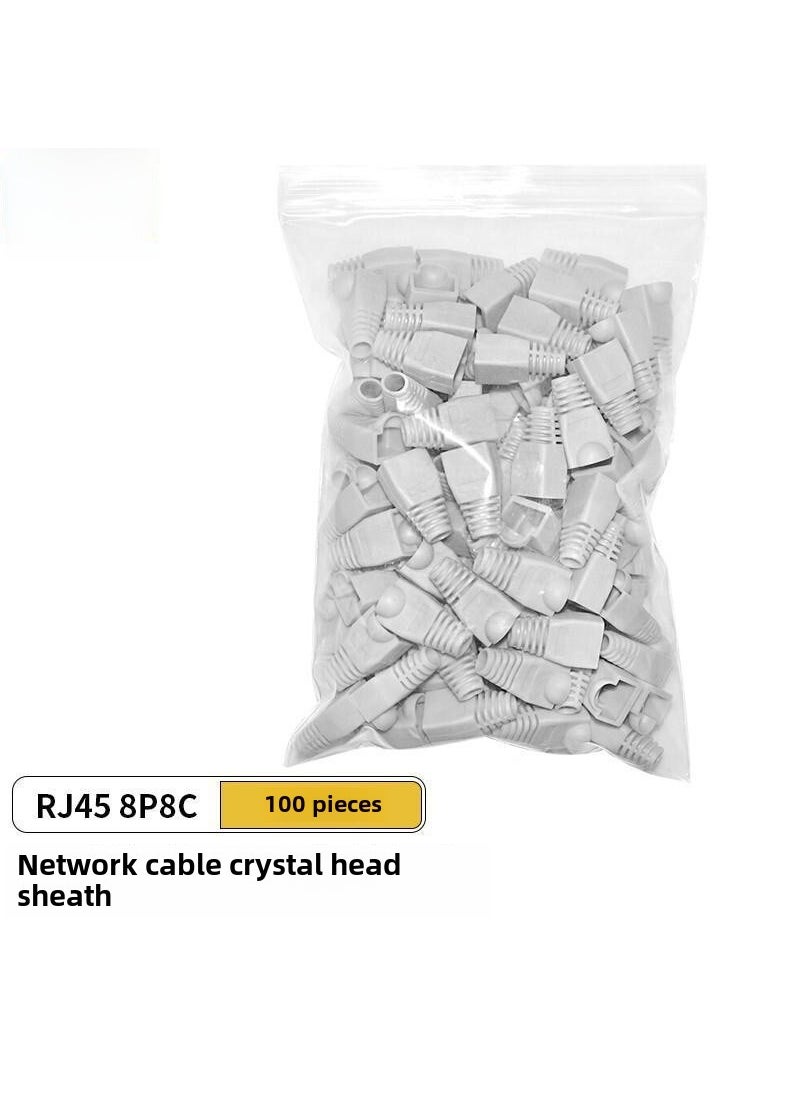 Generic CNCOB Colorful RJ45 Protection Caps Light gray 100 pieces 