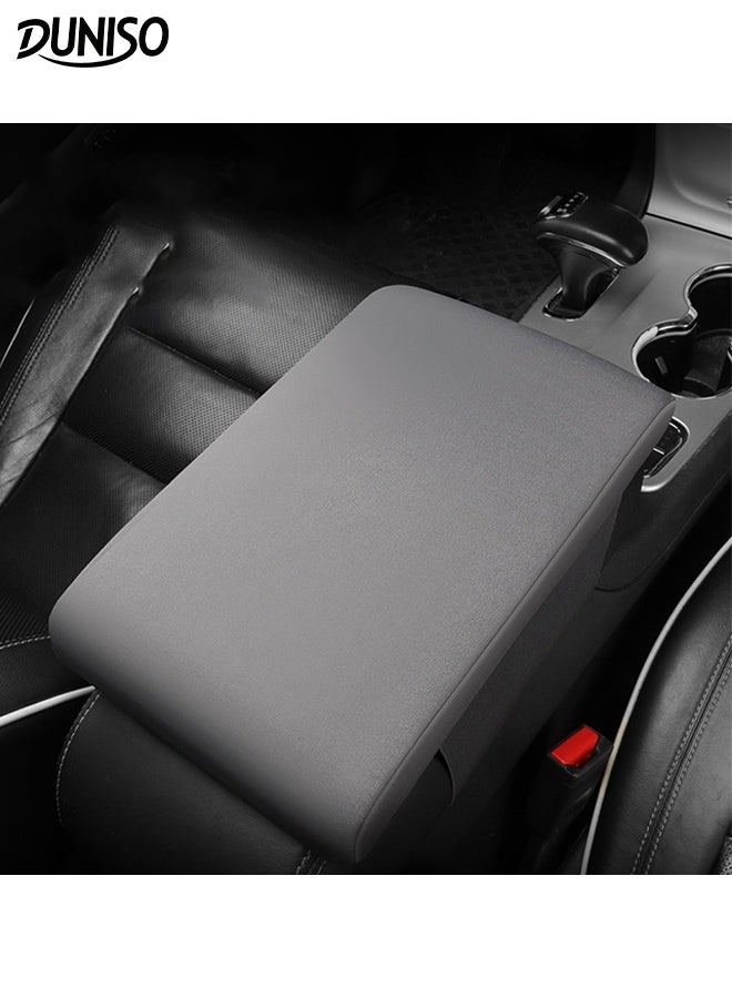 DUNISO Car Armrest Pad Memory Foam Relieve Elbow Pressure Armrest Box Booster Pad Soft Auto Arm Rest Protector Cover for Most Vehicles, SUVs, Trucks, Cars - Image 1
