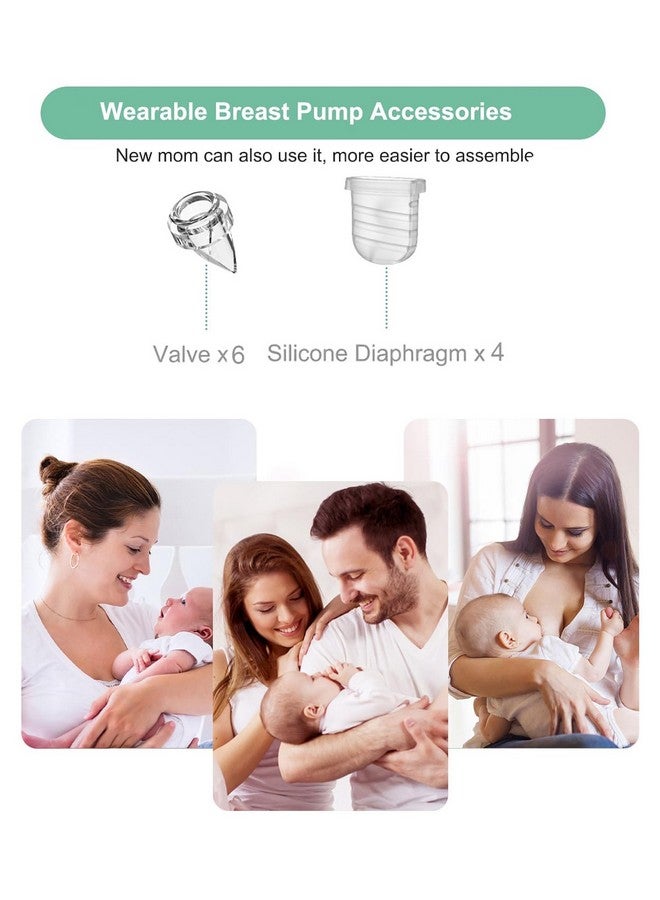 PDFans 10pcs Duckbill Values&Silicone Diaphragm Compatible with NCVI NICEGREEN Nuliie Zooawa S32 Breast Pump Parts Replacement Accessories - Image 2