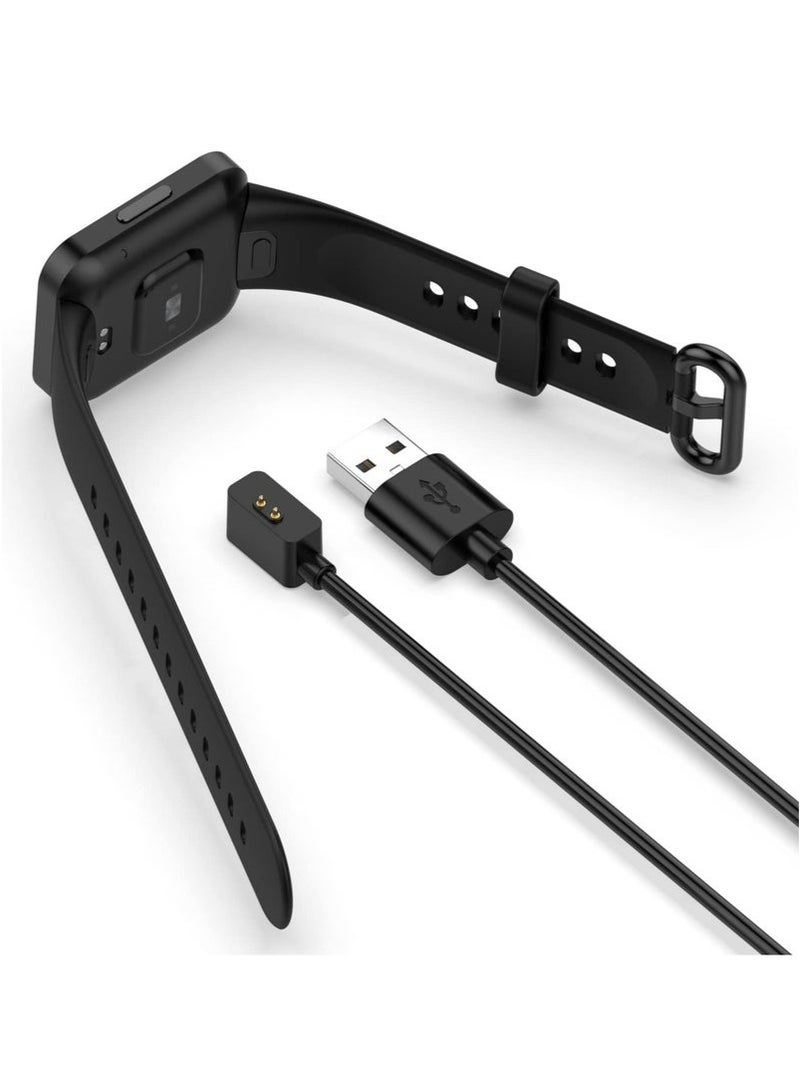 إتش إل تيك كابل شاحن مغناطيسي لهاتف شاومي 7 برو ، ساعة ريدمي 2 ، ساعة ريدمي 2 لايت ، ريدمي هورلوج 2 ، ريدمي سمارت باند برو ، شاحن ساعة ذكية كابل شحن USB بطول 1 متر / 3.3 قدم أسود - Image 3