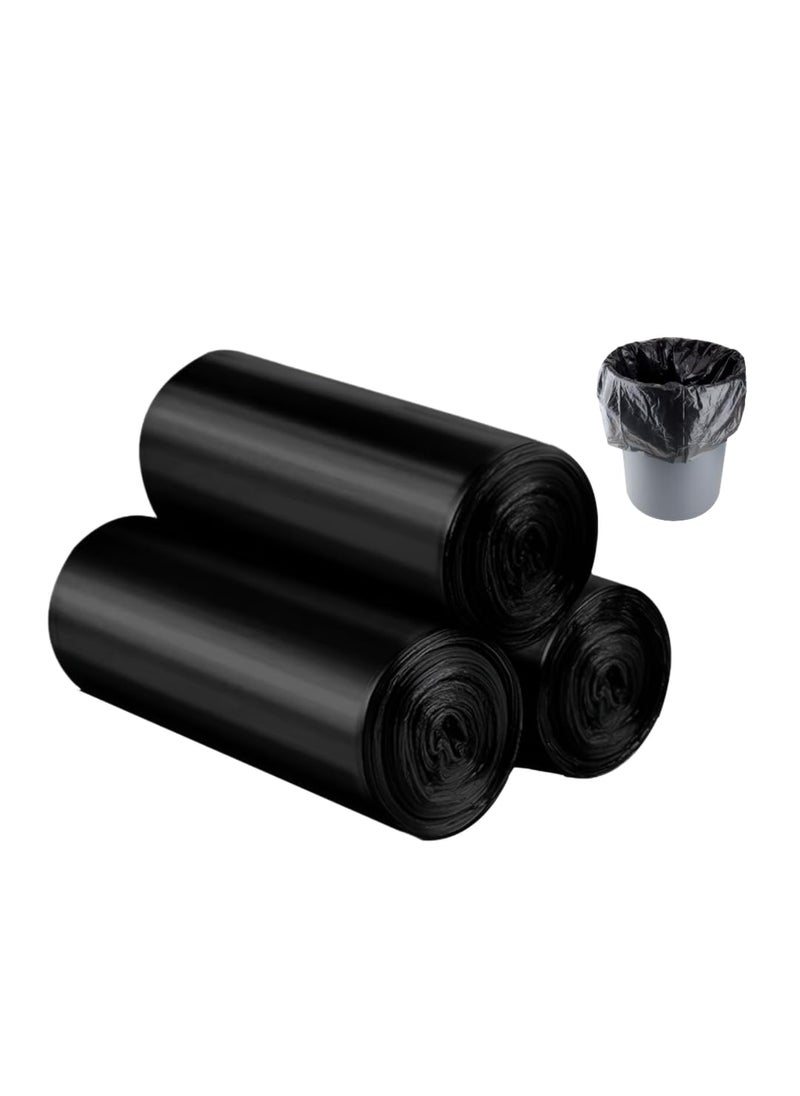 Generic iVORY Garbage Bags Medium Size 19x21 Inches 120 Bags Pack of 4 Rolls with 30 Bags Each for Dustbin BagTrash Bag Pouch Packing Black 19 21  - Image 1