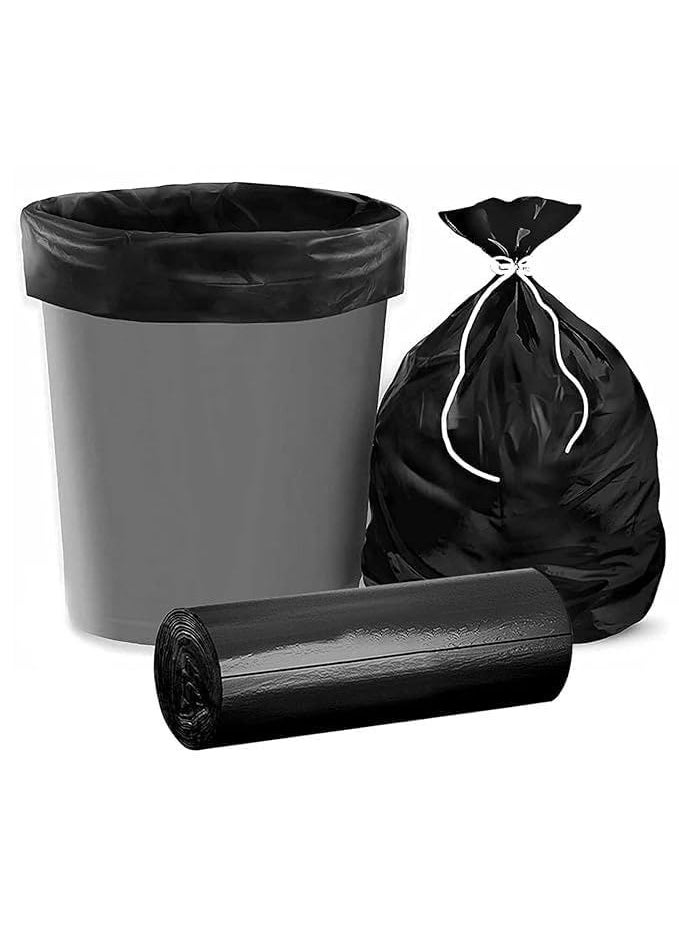Generic iVORY Garbage Bags Medium Size 19x21 Inches 120 Bags Pack of 4 Rolls with 30 Bags Each for Dustbin BagTrash Bag Pouch Packing Black 19 21  - Image 3