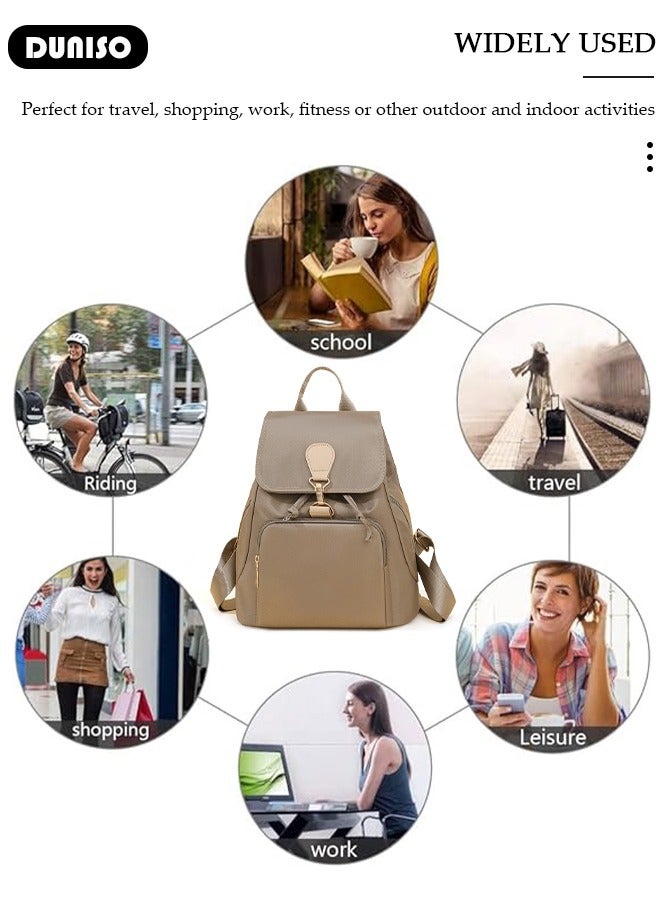 DUNISO Women Backpack Purse, Waterproof Backpack for Girl Woman Black Travel Bookbag Lady Shoulder Bag, Lightweight Ladies Fashion Daily Backpack Anti-theft Casual Daypack  - Image 3