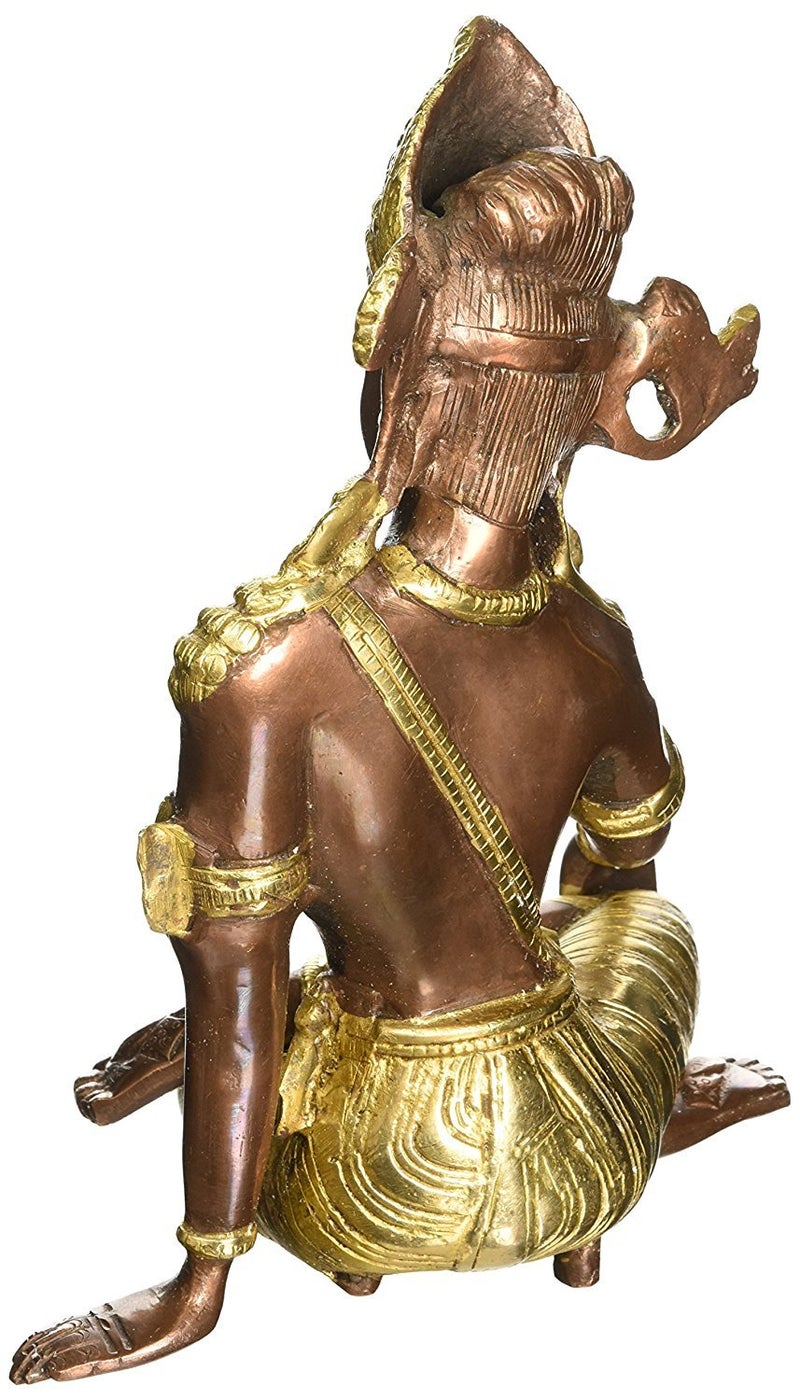Idol Collections Brass Indra Idol, Height : 9.4" I Home decor - Image 2