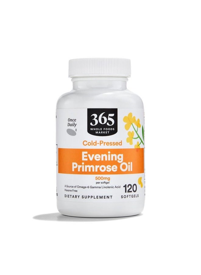 365 by Whole Foods Market - Whole Foods Market, Evening Primrose Oil 500Mg, 120 Softgels - Image 1