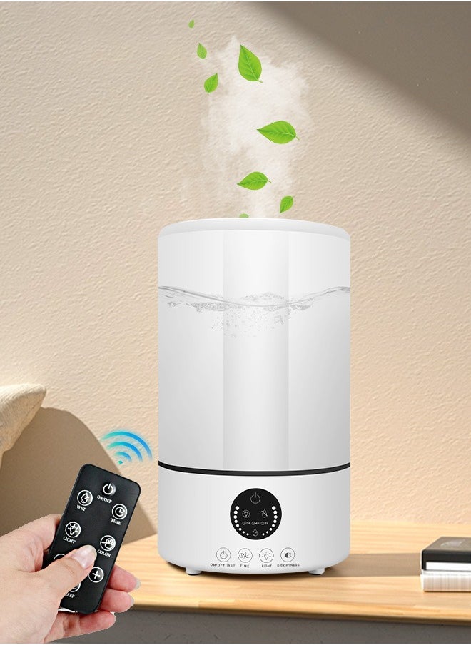 Necomi 3L Humidifier,Cool Mist Humidifier,Auto Shut Off,7 Color Night Light for Large Room Home,Auto Shut Off,For Bedroom Living Room Nursery  - Image 1