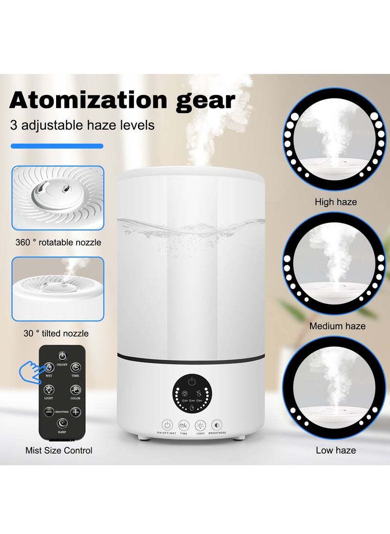 Necomi 3L Humidifier,Cool Mist Humidifier,Auto Shut Off,7 Color Night Light for Large Room Home,Auto Shut Off,For Bedroom Living Room Nursery  - Image 3