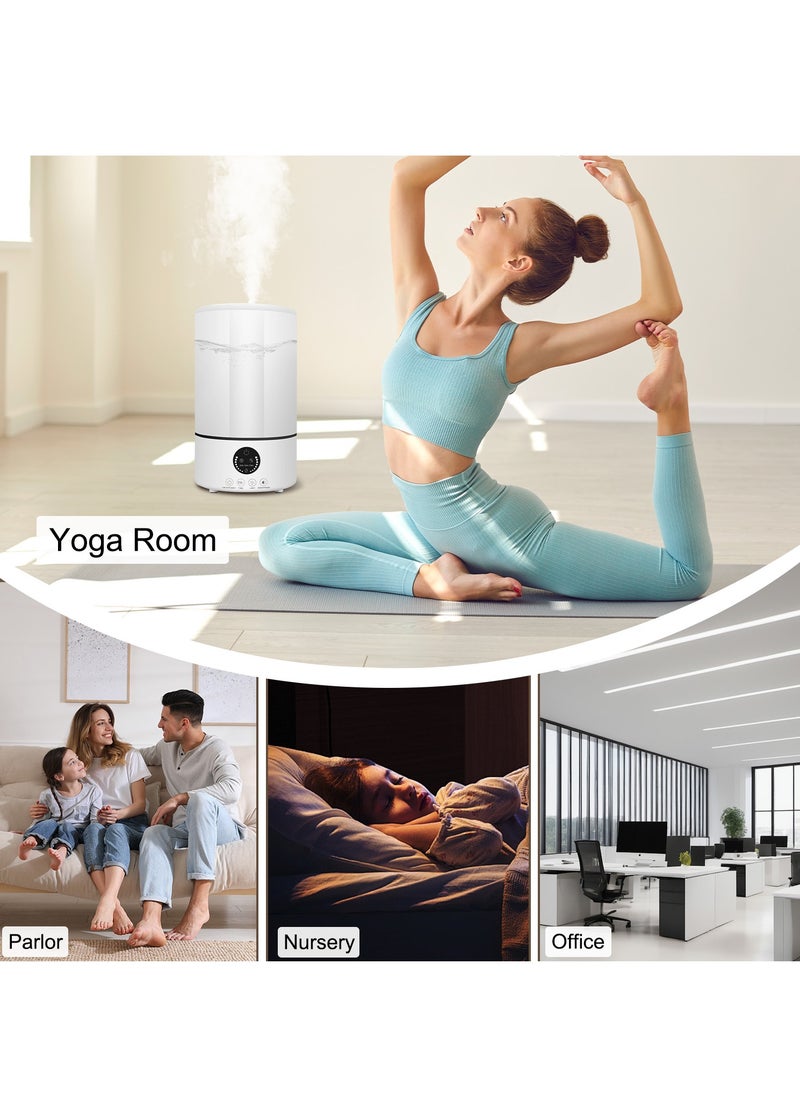 3L Humidifier,Cool Mist Humidifier,Auto Shut Off,7 Color Night Light for Large Room Home,Auto Shut Off,For Bedroom Living Room Nursery