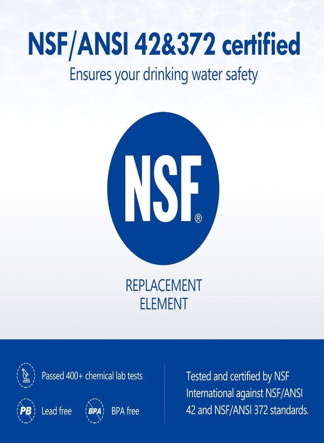 Vortopt NSF Certified Replacement for T1-ACF/T2-ACF Faucet Water, 9-12 Months Lifespan, Reduces Chlorine, Taste and Odor, T1/T2 Filter (Pack of 3) - Image 2