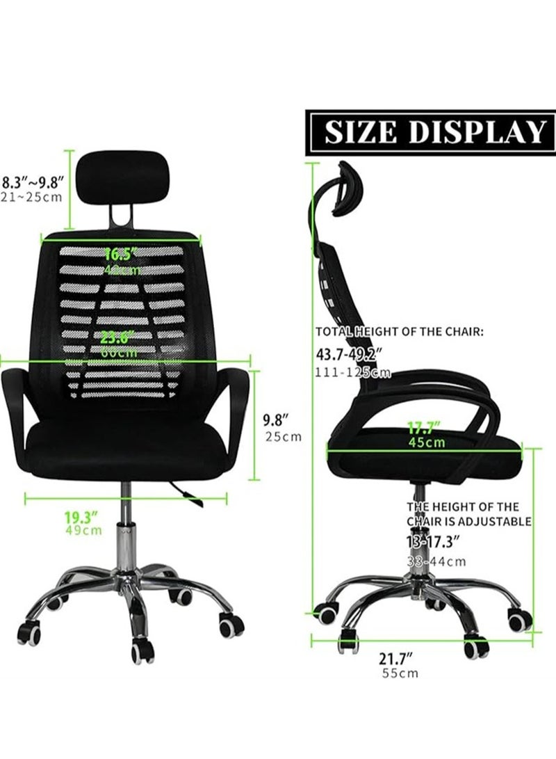 Generic Swivel Mesh Comfort Office Chair Black  - Image 2