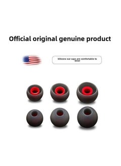 Generic In-ear Earphone Cover Silicone Plug Soft Ear Cap Earplugs For Xiaomi Oppo Huawei Samsung Beats-Memory Capacity:Pure Black★2 Pieces Each Of Large, Medium And Small [comes With Storage Box + Blue-edged Headphone Bag]  - Image 3