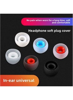 Generic In-ear Earphone Cover Silicone Plug Soft Ear Cap Earplugs For Xiaomi Oppo Huawei Samsung Beats-Memory Capacity:Pure Black★2 Pieces Each Of Large, Medium And Small [comes With Storage Box + Blue-edged Headphone Bag]  - Image 2
