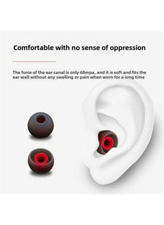 Generic In-ear Earphone Cover Silicone Plug Soft Ear Cap Earplugs For Xiaomi Oppo Huawei Samsung Beats-Memory Capacity:Pure Black★2 Pieces Each Of Large, Medium And Small [comes With Storage Box + Blue-edged Headphone Bag]  - Image 4