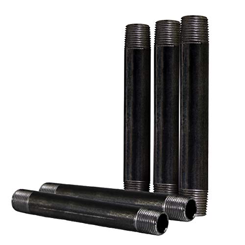 SUPPLYGIANT Everflow Supplies NPBL2012-5 Black Nipple Pipe - Image 1