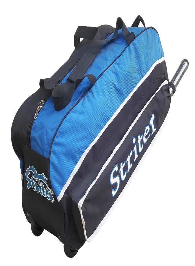 Striter® Cricket Kit Bag with Rolling Wheels - Large 30 Inch Heavy Duty - Blue (Bag Only/Colors of Bag May Vary) - Image 2