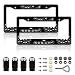DGDRHZ Anime Soot License Plate FramesAnime Sprites Car Accessories for Women and Men Cute Soot Sprites License Plate HolderAluminum License Plate Frame Fits Standard US Vehicles Size 122 x 6 Inch - Image 2