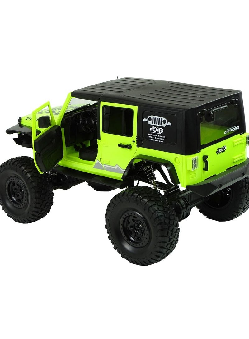 Large 1:8 R/C 4X4 RECHARGEABLE JEEP - Green - Image 3